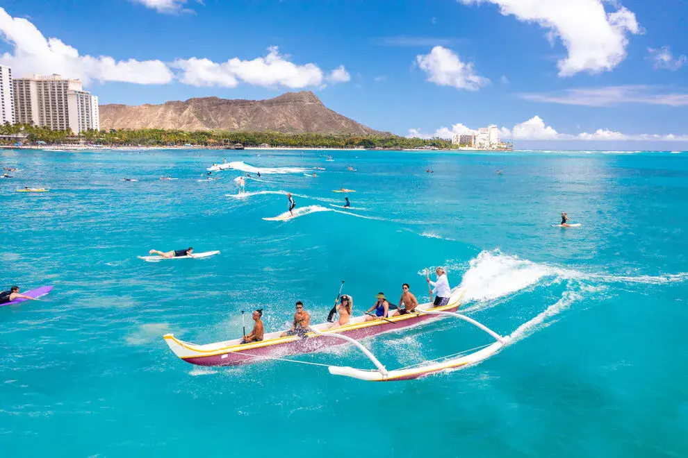 Canoa outrigger con Waikīkī Beach Services, Honolulu