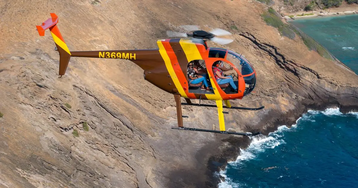 Helicóptero sin puertas con Magnum Helicopters, Honolulu
