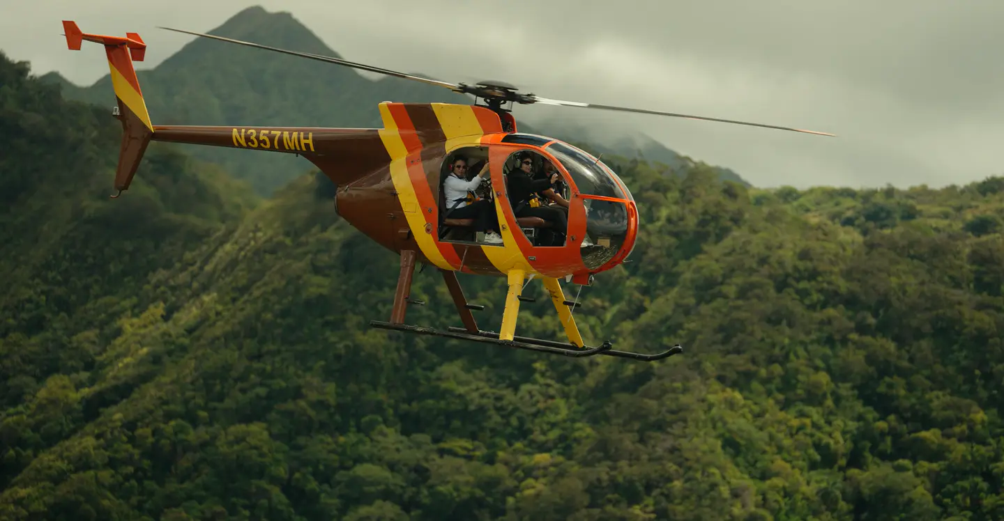 Helicóptero sin puertas con Magnum Helicopters, Honolulu
