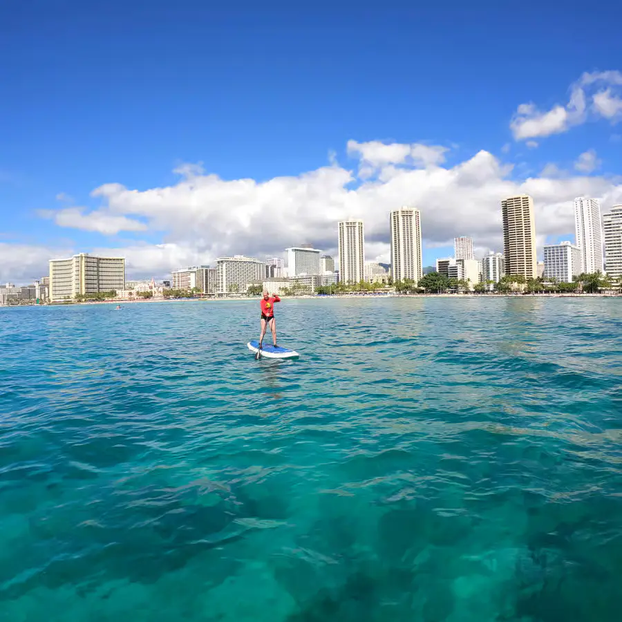 Clase de paddle surf con Ohana Surf Project, Honolulu