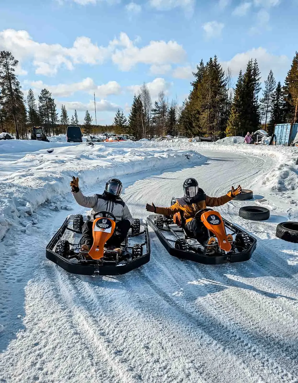 Ice karting en Lapland Winter Park, Rovaniemi