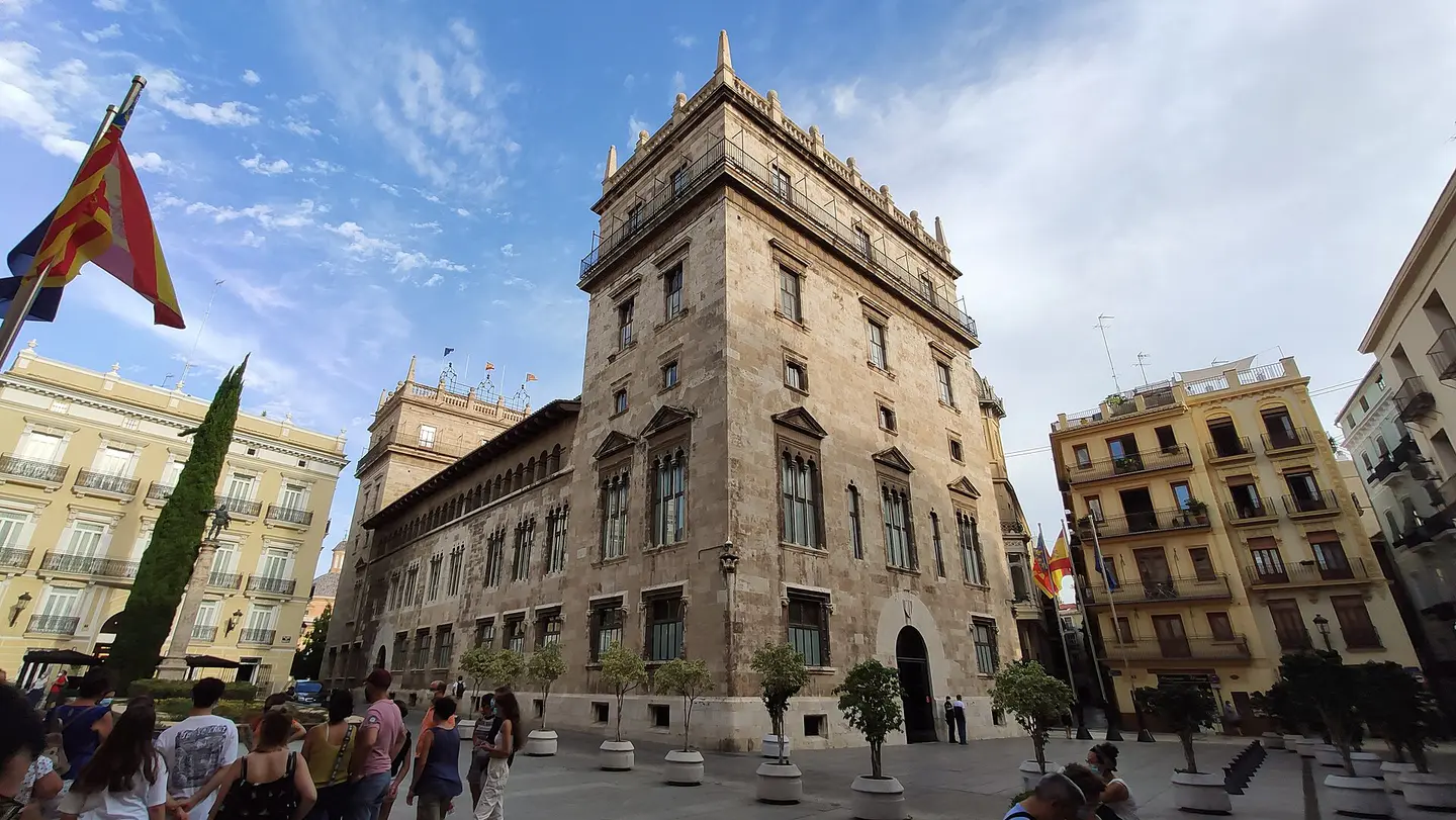 Vista de Palau de la Generalitat Valenciana, Valencia