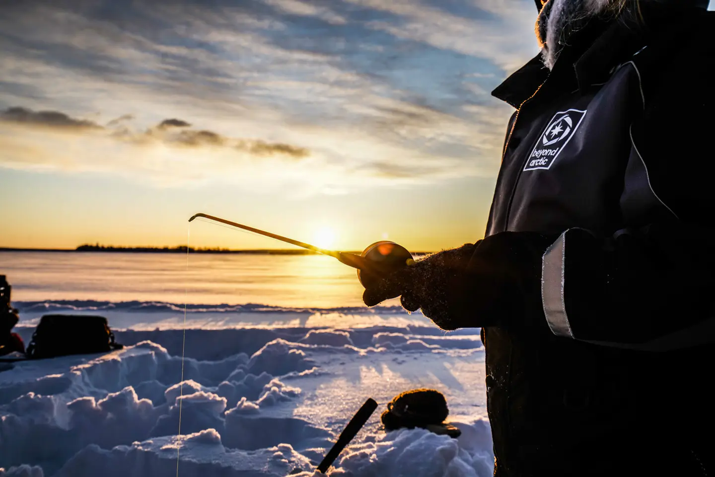 Pesca en hielo con Beyond Arctic, Rovaniemi