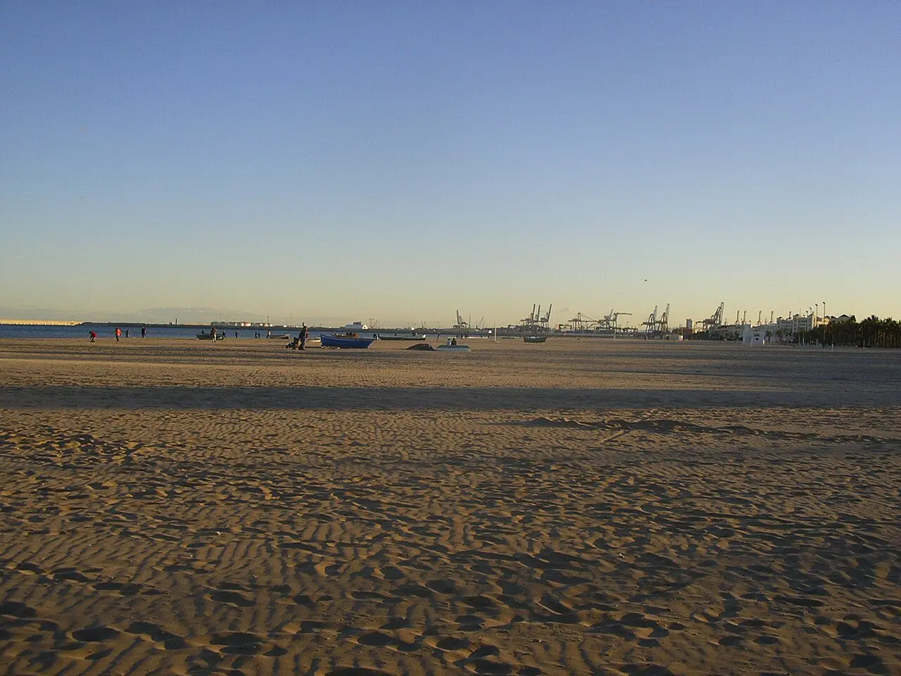 Detalle de Playa de la Malvarrosa, Valencia