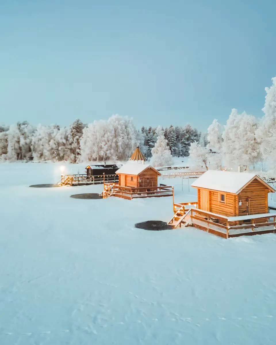 Detalle característico de Lago Olkkajärvi en Rovaniemi