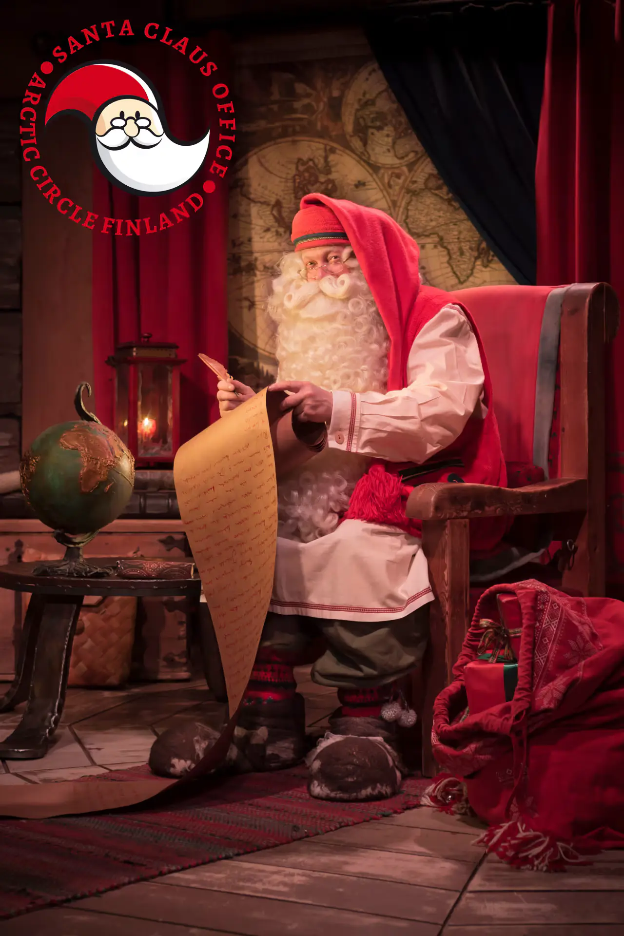 Detalle característico de Santa Claus Office en Rovaniemi