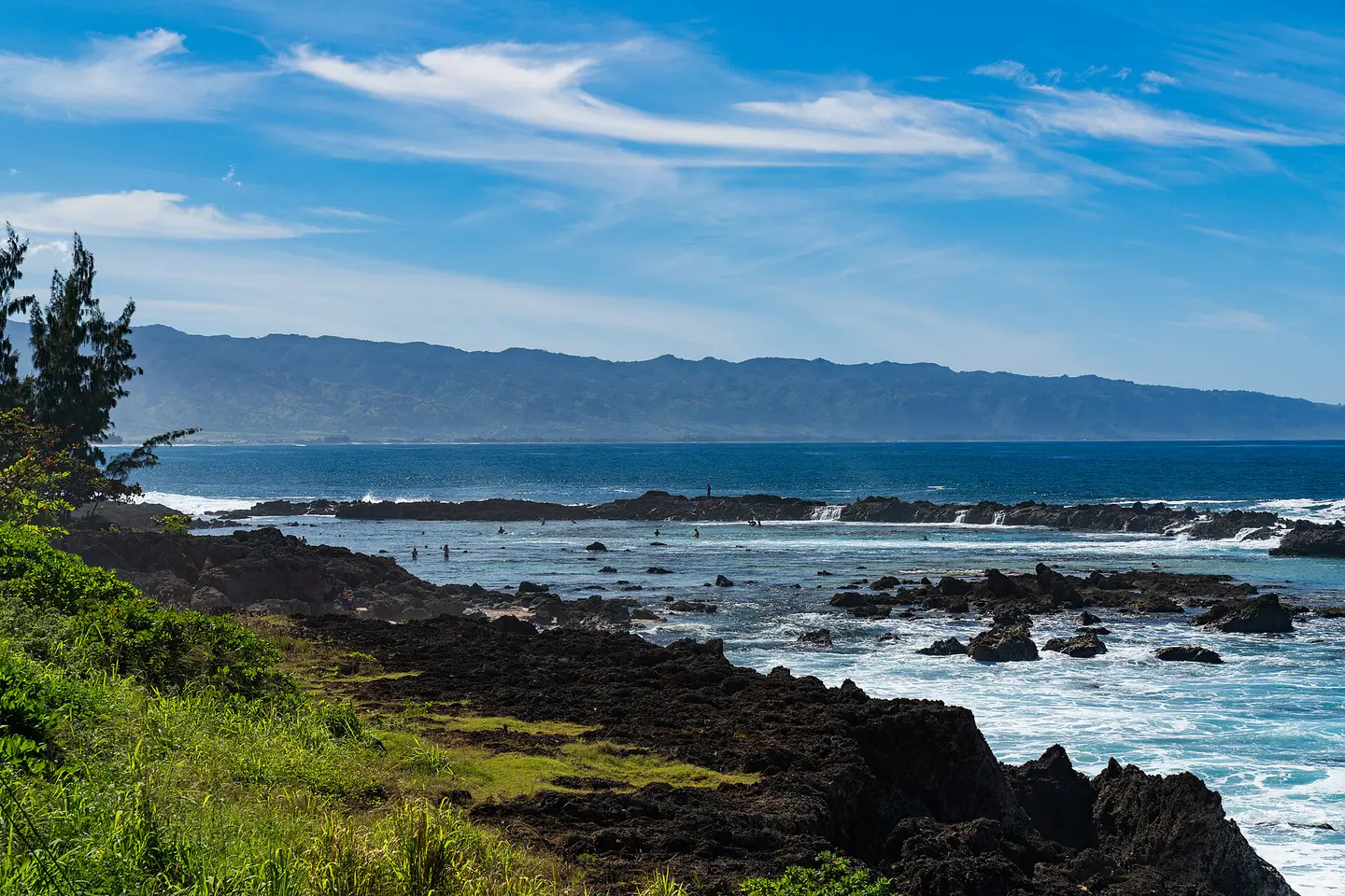 Costa de lava de Shark's Cove en Pūpūkea