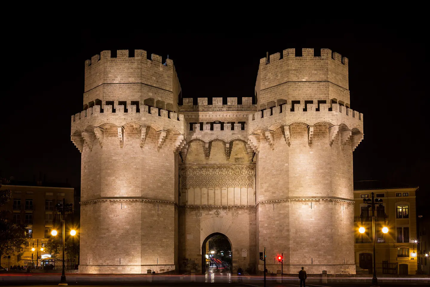 Detalle de Torres de Serranos, Valencia