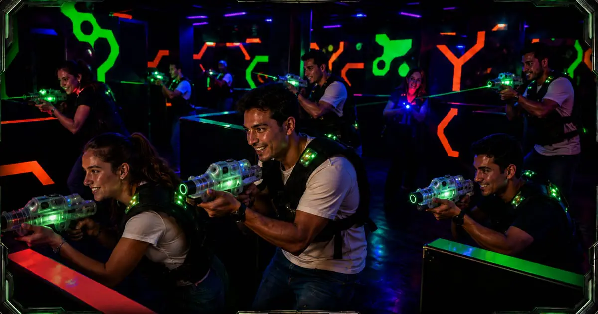 Laser tag en AlfaZone, Valencia